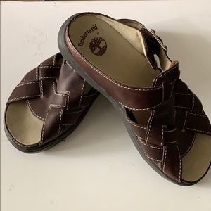 Timberland Women’s size 10M woven leather sandals